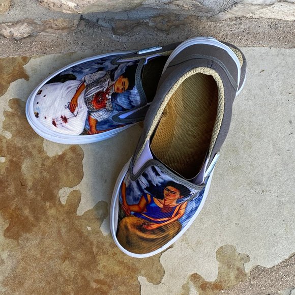 CANVAS SLIPON SNEAKERS "LA VIDA DE FRIDA K… - Picture 3 of 7